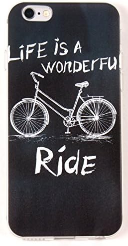IPhone 6 Plus /6s Plus Case, YogaCase InTrends Silicone Back Protective Cover ( Bicycle Wonderful Ride)