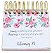 bloom daily planners Undated Perpetual Desk Easel/Inspirational Standing Flip Calendar - (5.25