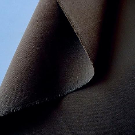 TOLKO 50cm klassischer Zelt-Stoff/Segeltuchstoff Meterware WASSERDICHT - Breite: 205cm aus 100% Baumwolle (Dunkel-Braun)