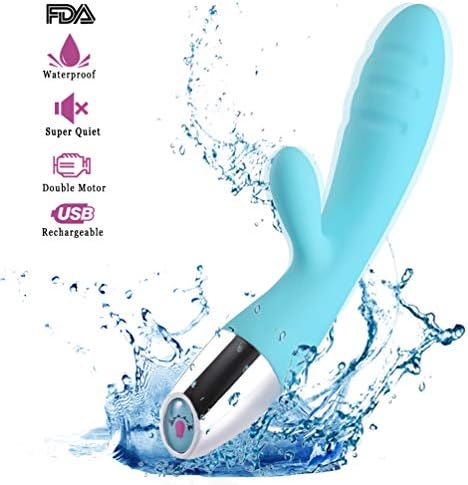 Strongest Wireless Wand Massager - Dual Powerful Motors - 100% Waterproof - One-Button Operation - USB Rechargeable - Memory Function - Arbitrary Bending（Blue）