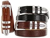 Kaymen Italian Calfskin Leather Designer Dress Golf Belts for Men 1-1/8
