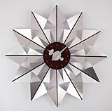 Telechron Butterfly Clock, Silver