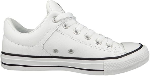 white leather low top converse