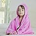 Rozeclas Baby bamboo hooded towel- 600gsm - Ultra soft super Snuggle Technology - Washcloth set - luxury bamboo 100%organic - Super absorbent and also perfect for sensitive skin - pink towel for girl