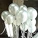 GuassLee 100 ct Pearl White Balloon 12