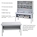 Safco Products 7749GR E-Z Sort Mail Station Sorting Table with Shelf, Gray