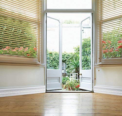 image for FIXPIX Royal Tulip Peel and Stick Wall Border Easy to Apply (Neutral G