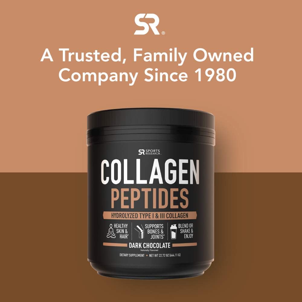 Collagen Peptides Powder (Dark Chocolate) | Great in Coffee, Water, Almond Milk & Protein Shakes | Non-GMO Verified, Certified Keto Diet Friendly & Gluten Free - 41 Servings: Health & Personal Care
