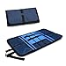 Patu Roll Up Electronics Accessories Travel Gear Organizer Case, Portable Universal External Batteries Hard Drives Cables Cosmetics Kit Bag, Navy