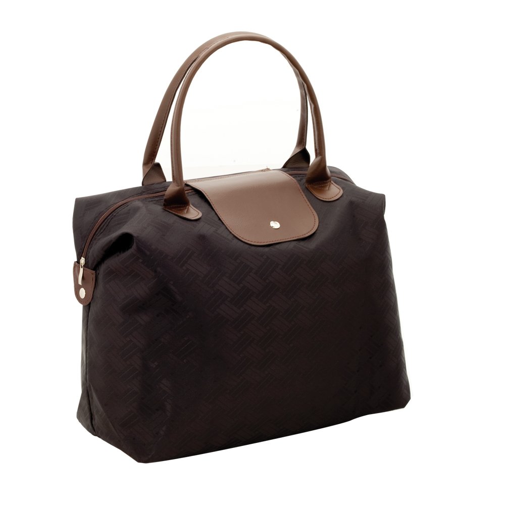 Ladies Weekend Luggage Bag Travel Hand Luggage Overnight Shoulder Duffel Bag (Black Bag