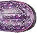 BOGS Classic High Waterproof Insulated Rubber Neoprene Rain Boot, Flower Stripe/Purple/Multi, 11 M US Little Kid
