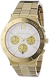 Michael Kors Wyatt Chronograph White Dial Gold Ion-plated Ladies Watch MK5933