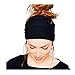 Toraway Hairband, Women Yoga Wide Headband Boho Headwrap Running Headband (Black)