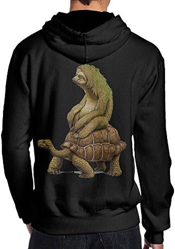 Speed Is Relative Mens' Black Long Sleeve Back Print Hoodie Sportswear L
