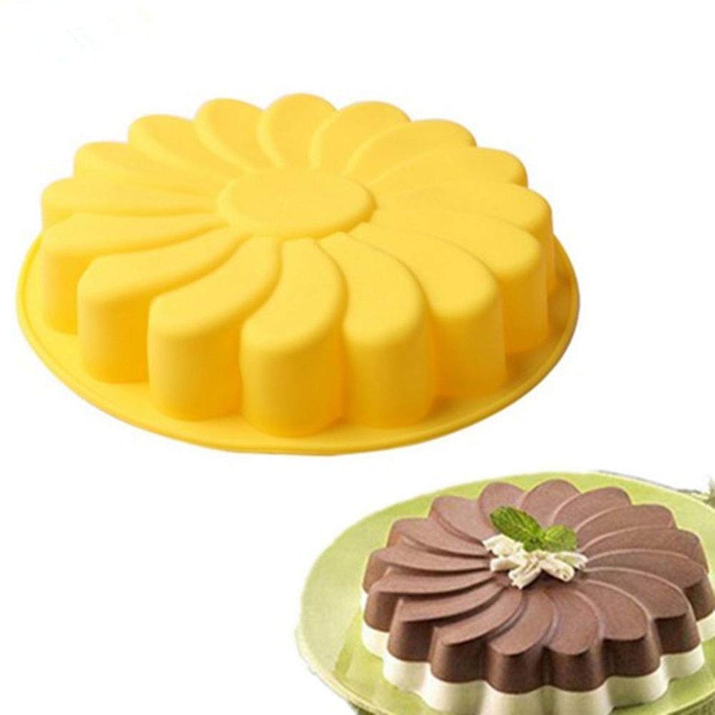 Cocottes Et Plats De Cuisson Moules A Pain Denret3rgu Moule En Silicone En Forme De Tournesol Moule De Cuisson Fondant Moule A Patisserie Outil De Cuisson Bricolage Jaune Napravi Rs