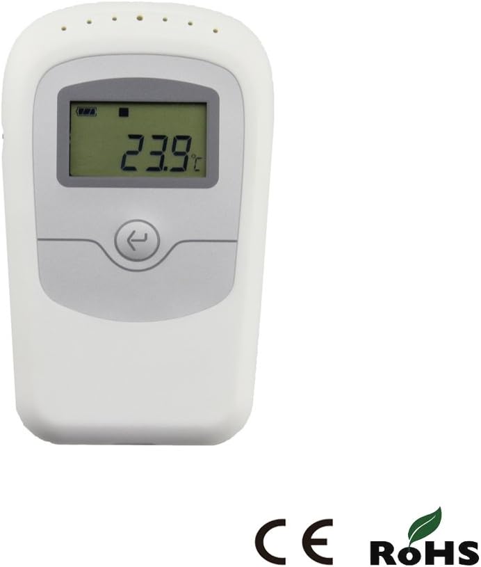 AOSONG Portable Temperature & Humidity Data Logger Digital Thermo-hygrometer- White