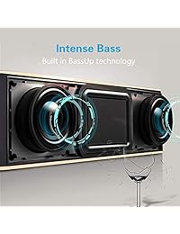 Altavoz Bluetooth, ZoeeTree S5 TWS Altavoces inalámbricos portátiles con sonido claro y graves enriquecidos, perfecto altavoz estéreo para exteriores, micrófono integrado, Bluetooth 4.2 y ranura para tarjeta TF