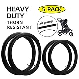 2-Pack 12.5'' x 1.75/2.15 Front Wheel，2-Pack16'' x 1.75/2.15 Back Wheel Baby Stroller Inner Tubes Replacement for BoB Revolution SE/Pro/Flex/SU/Ironman and 1 Tire Air Pump
