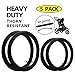 2-Pack 12.5'' x 1.75/2.15 Front Wheel，2-Pack16'' x 1.75/2.15 Back Wheel Baby Stroller Inner Tubes Replacement for BoB Revolution SE/Pro/Flex/SU/Ironman and 1 Tire Air Pump