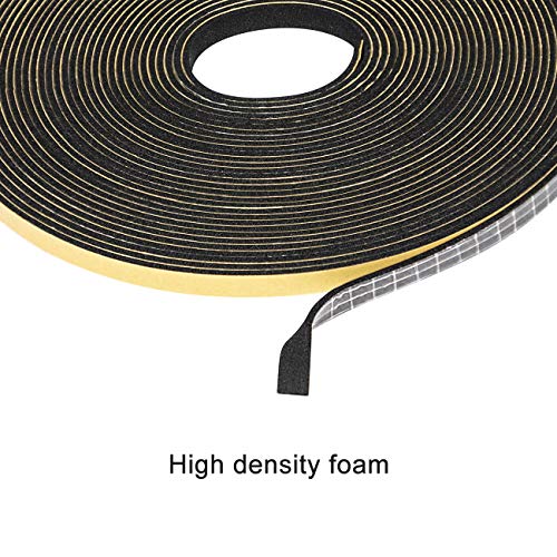 Weather Stripping (.25) 1/4 Inch Wide X 1/16 Inch Thick Black, Thin