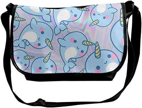 ALWG Unicorn Whale Magic High-Capacity Crossbody Messenger Bags Singer Shoulder Sling Bag Casual Satchel Adjustable Strap For Men&amp;Women