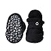 Zutano Unisex Baby Cozie Fleece Booties with Grippers, Black, 18 Months