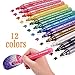 Paint Pens for Rocks Painting Acrylic Paint Markers Pens for Glass Painting, Ceramic, Wood, Metal, Easter Egg, DIY Craft Projects with Sun & Water Resistant Function, Set of 12 Colors