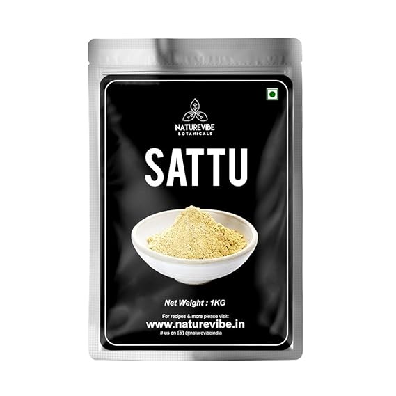 Naturevibe Botanicals Organic Sattu - 1Kg | Chana Sattu Powder