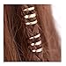 Ximimark 1 Set(15 Pcs) Dreadlock Beads Dread Hair Braid Cuff Tube Clip Adjustable Hair Rings Set,Golden,Silvery,Bronze