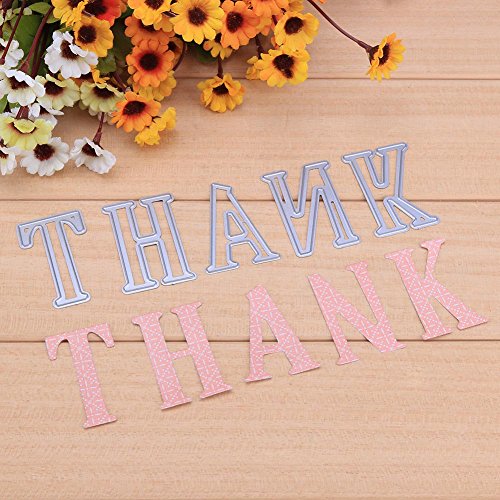 26pcs/Set 5CM Large Big Alphabet Letters Metal Cutting Dies for DIY Scrapbooking Photo Album Embossing Paper Cards Decor Crafts - Thumbnail 4