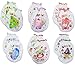 LUCKY LUCKY Baby Boys Girls Gloves,No Scratch Mittens 100% Cotton 6/12 Pair