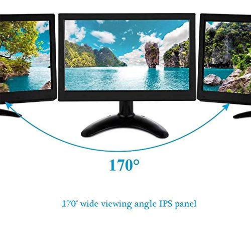 10" LED Monitors HDMI/BNC/AV/VGA/USB Input 1920x1200 IPS Resolution Touch Buttons Video and Audio LED Security Monitors & Displays CCTV Screen - Thumbnail 5