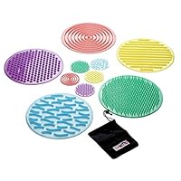 TickiT Silishapes Sensory Circles - Set of 10 - Calming Sensory Toy for Kids - Assists Autistic Toddlers & Children