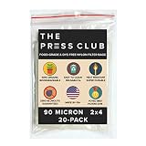 90 Micron Premium Nylon Tea Filter Press Screen Bags, 2 x 4 Inch, 20 Pack, Zero Blowout Guarantee, All Micron & Sizes Available