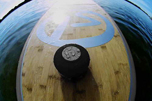 Splash Tunes Shower Speaker - Waterproof Bluetooth Shower Speaker, Portable, Hands-Free, Wireless, Water Resistant, Shower Speaker with Built-in Mic and Suction Cup - Black