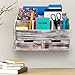 Excello Global Products Distressed Wood Office Desk Organizer: Includes 6 Compartments and 2 Drawers to Organize Desk Accessories, Mail, Pens, Notebooks, Folders, Pencils and Office Supplies (Brown)