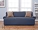 Home Fashion Designs Form Fit, Slip Resistant, Stylish Furniture Shield/Protector Featuring Lightweight Corduroy Fabric. Lucia Collection Basic Strapless Slipcover Brand. (Sofa, Grey)