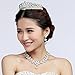 YSTD Fashion Women Faux Pearl Necklace Earring Set Wedding Bride Bridesmaid Jewelry