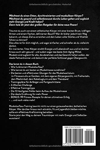 Muskelaufbau: Das große Fitness Buch für deinen Traumkörper. Mit den effektivsten, bebilderten Übungen für das… – Bild 3
