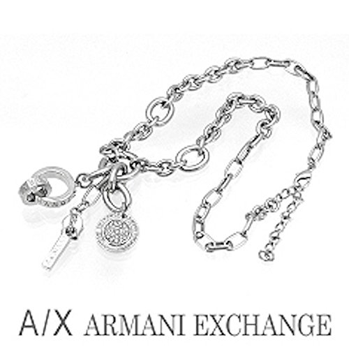 Buy Armani Exchange AIX SilverTone Multi Charm Necklace P5NK896 Online
