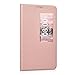 kwmobile Flip Cover Compatible with Huawei MediaPad X2 7.0 - Chic PU Leather Tablet Case with Window - Rose Gold