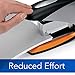 Swingline Stapler, 70 Sheet Capacity, Optima 70, Jam Free, Reduced Effort, Soft Grip, Metal, Silver, Black and Orange (87870)