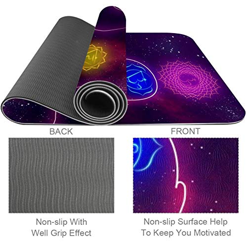 TIZORAX-Human-System-Of-Chakras-Yoga-Mat-Non-Slip-Fitness-Exercise-Mat-Workout-Mat-for-Yoga-Pilates-and-Floor-Exercises-72-L-x-24-W