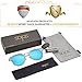 SojoS Fashion Polarized Sunglasses for Women UV400 Mirrored Lens SJ1057 With Silver Frame/Blue Mirrored Lens
