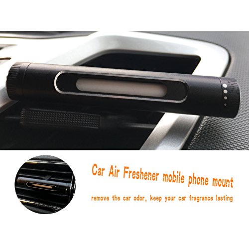 JIANFA Car Air Freshener Car Perfume Vehicle Air Vent Adjustable Aluminum Alloy Fragrance Diffuser Solid Perfume Bedroom/Wardrobe/Pet Houses with 4 Blank Sponge Sticks DIY Your Favorite Perfume
