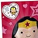 Hallmark Wonder Woman Valentine's Day Card for Kids with Plush Toy (Wonder Woman Fluffball Ornament)