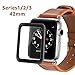 Apple Watch 42mm Screen Protector (Series 1, Series 2, Series 3), Atill Tempered Glass Screen Protector [Anti-scratch] [Bubble-free] for Apple iWatch [2 Pack, Clear]