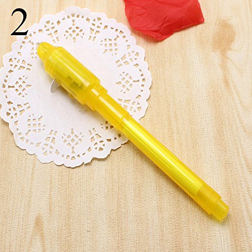 image for IzHotta Invisible Ink Pen spy Massage uv Light Secret Message Security