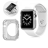 Apple watch 2 Case , Sfmn Soft Clear TPU Cover Case for iwatch Series 2 42MM (2016) (42MM Grey TPU Case)