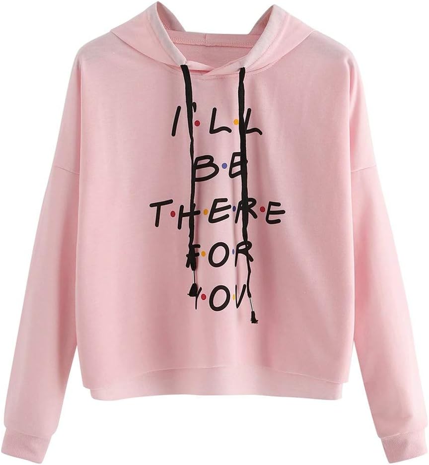 Poamen Sweatshirt for Women, Back to School Supplies Casual Long Sleeve Letter Print Blouse(S-XL)
